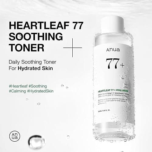 Anua Heartleaf 77 Soothing Toner I pH 5.5 Skin Trouble Care, Calming Skin, Refreshing, Purifying (500ml / 16.9 fl.oz.) thumbnail 2