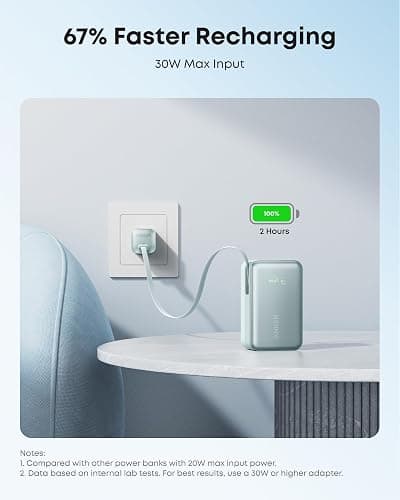 Anker Nano Power Bank, 45W 10,000mAh Portable Charger, iPhone Battery Pack (Green) thumbnail 7