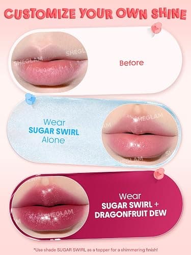 SHEGLAM Hydra Jelly Pocket Lip Jam Hydrating Nourishing Lip Gloss Moisturizing Lip Makeup-Guava Glow thumbnail 7