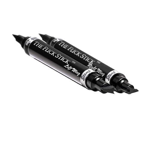 The Flick Stick Winged Eyeliner Stamp For Quick and Easy Cat Eye Makeup, SmudgeProof & Waterpoof Eye Liner Cat Eye Stencil Makeup Tool, Wingliner, Liquid Eyeliner Pens (10mm Classic, Midnight Black) thumbnail 8