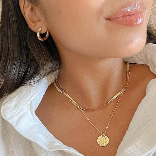 NEWITIN 69 Pieces Gold Jewelry Set for Women Fashion Costume Jewelry Gold Plated Necklace Bracelet Earrings Set for Women thumbnail 6