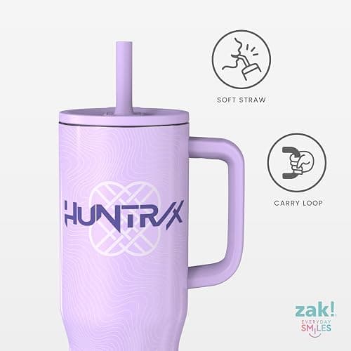 Zak Designs KPop Demon Hunters 30oz Spill-Proof Insulated Travel Tumbler | BPA Free, Silicone Straw, Handle, Cupholder Friendly, Dishwasher Safe, For Office, Home, Travel, Work, Gym, Fitness thumbnail 5