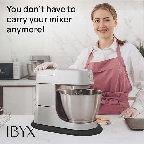 Ibyx Elegant Sliding Tray - Compatible with 5.5 Qt KitchenAid Stand Mixers and Other Heavy Appliances (Black) thumbnail 6