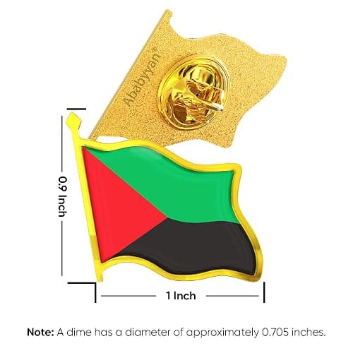 Martinique Flag Lapel Pin - Enamel Metal National Badge | World Travel Souvenir Gifts for Men & Women | Country Flag Patriotic Brooch Bulk Pack of Pins for Hat, Tie, Clothes, Backpack (1pc) thumbnail 2