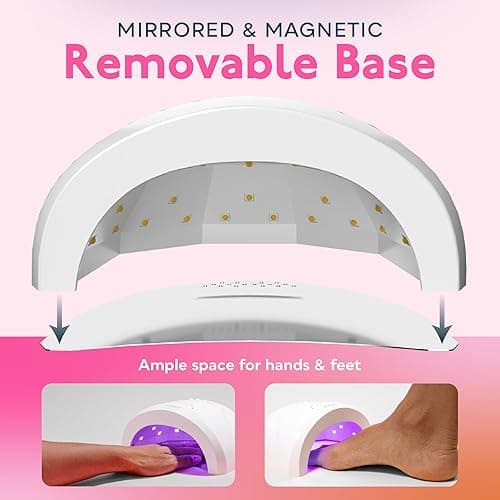 SUNUV UV LED Nail Lamp, Gel Light for Nail Polish UV Dryer with 3 Timers SUNone White thumbnail 7