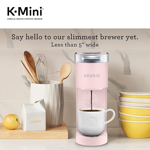 Keurig K-Mini Single Serve K-Cup Pod Coffee Maker, 6 to 12oz Brew size, with Cord Storage, Perfect for Small Spaces, Dusty Rose thumbnail 5