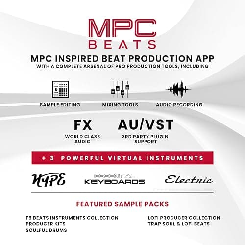 Akai Professional MPK Mini Plus - USB MIDI Keyboard Controller with 37 Mini Keys, 8 MPC Pads, Sequencer, MIDI/CV/Gate I/O and Native Instruments Sound Package, White Limited Edition thumbnail 8