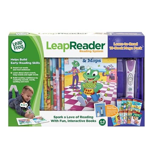 LeapFrog LeapReader System Learn-to-Read 10 Book Mega Pack, Pink thumbnail 8