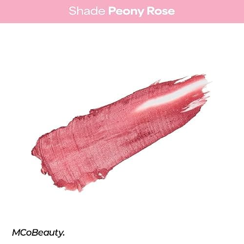 MCoBeauty Baby Face Cream Blush Stick - Peony Rose - Pink Multiuse Buildable Lip and Cheek Color Balm for a Radiant Dewy Glow - Face Makeup with Jojoba Seed Oil Coconut Oil - Vegan & Cruelty Free thumbnail 5