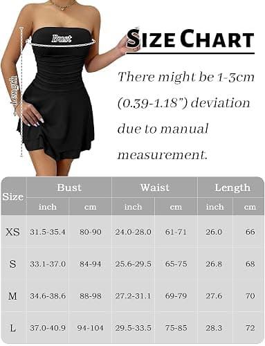 AIEOE Cocktail Party Robe Dos Nu Femme Sexy Elegant Court Robes avec Ourlet Volanté sans Manches Curvy Sexy Summer Club Taille XS-L thumbnail 6