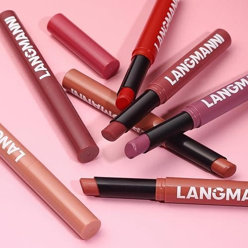 Jolilab 12Pcs Lip Set: 6 Colors Lip Liner+6 Colors Lipstick,Matte/Creamy,Smooth Creamy Texture,Long-Lasting,Bold/Nude Shades for Daily/Party, Vegan,Gift for Makeup Lovers.(Rich - Color Set B) thumbnail 7