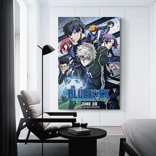 qgcamellia Gekijô-ban Blue Lock Episode Nagi 2024 Anime Poster Canvas Wall Art Living Room Posters for Bedroom Home Decorative 12x18inch(30x45cm), Unframe-style thumbnail 3