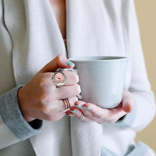 Vintage Ring Watch Heart Shape Crystal Analog Ring Punk Style | Creative Watches Women Men Finger Ring Watches for Men Women Daily Fashion Accessory Casual Outfit Party Evening Date Travel thumbnail 4