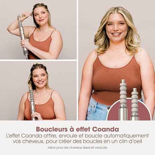 Shark styler à air chaud Coiffeur-séche multi-styles à air chaud avec boucleurs auto-enroulants, brosses et concentrateur,Sans dommage dû à la chaleur, coiffage polyvalent, pour tous types de cheveux thumbnail 5