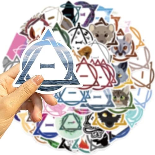 50Pcs Cute Therian Stickers for Kids Cartoon Water Bottle Stickers Pack Waterproof Vinyl Sticker for Water Bottle Laptop Scrapbook Phone Skateboard(Therian) thumbnail 4