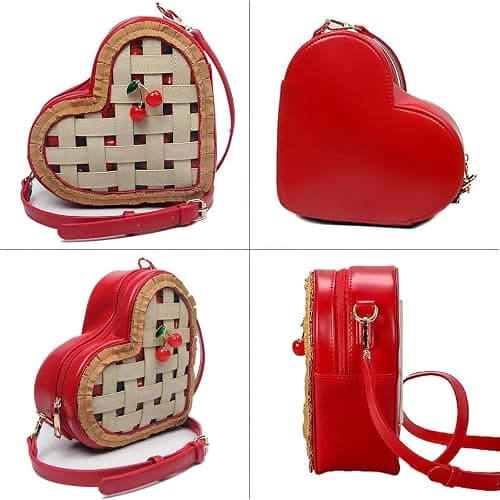 Lyuxhetaokdiq Women PU Leather Unique Novelty Weird Shape Crossbody Shoulder Bag Handbag Purse for Girls thumbnail 6