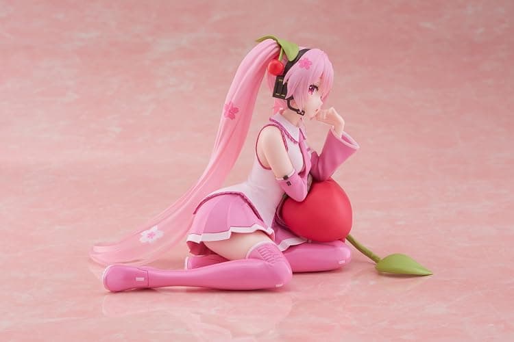 Taito-Sakura Miku Desktop Cute Figure (Cherry Cushion Ver.) thumbnail 3