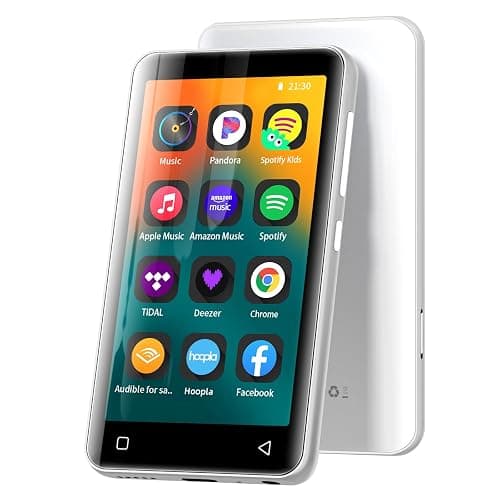 MP3 Player with Bluetooth and WiFi 80GB, innioasis MP3 Player for Kids with spotify, Spotify Kids, Pandora, Amazon Music, 4 inch Full Touch Screen Music Player, Android MP4 Player White - Image 1