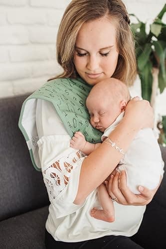 Copper Pearl Baby Burp Cloth Large 21''x10'' Size Premium Absorbent Triple Layer 3-Pack Gift Set "Chip Set", 4 Ounces thumbnail 5