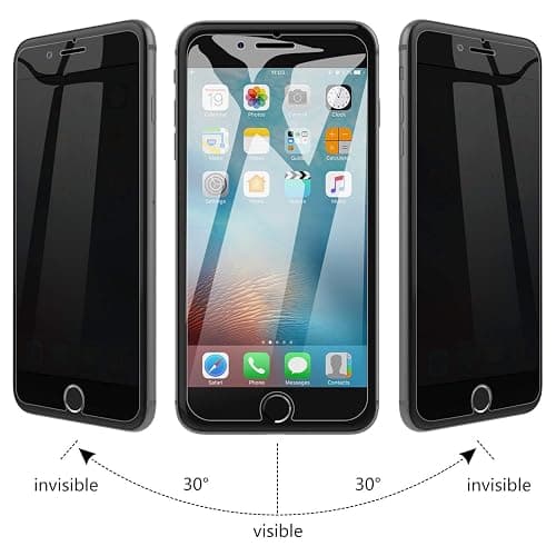 JETech Privacy Screen Protector for iPhone SE 3/2 (2022/2020 Edition), iPhone 8 and iPhone 7, Anti-Spy Tempered Glass Film, 2-Pack thumbnail 3