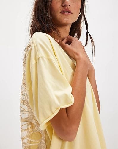 Oversized Graphic Tshirts for Women Teens Y2K Flower Short Sleeve Baggy Shirts Summer Aesthetic Beachy Coastal Tops thumbnail 4