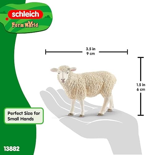 Schleich Farm World, Realistic Farm Animal Toys for Kids and Toddlers, Sheep Toy Figurine, Ages 3+ thumbnail 2