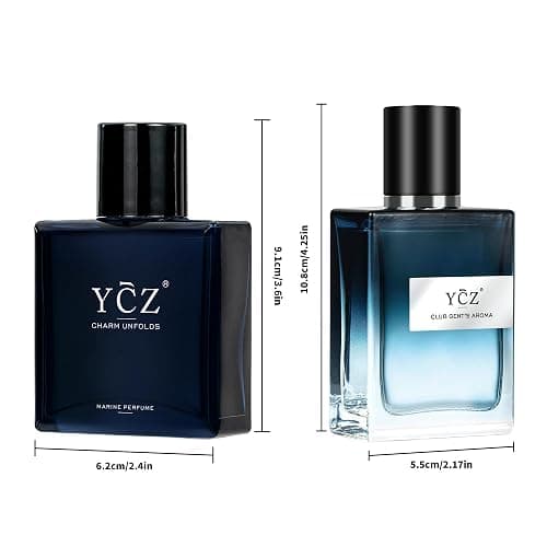 Ycz Cologne for Men Set, 1.7oz(50ml) Bottled Marine Perfume and Club Men Perfume Sophisticated Woody Citrus Scent, Highquality Long Lasting, Sleek Bottle Design, Ideal Special Occasions Ideal Gift thumbnail 8