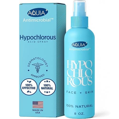 Hypochlorous Acid Spray for Face and Skin | Piercing Aftercare Spray | 8 oz Hypochlorous Acid Sprays for Face, Skin, Acne, Eczema, Body Acne Sprays, Piercing Aftercare, Facial Wound Solution, Workout - Image 1