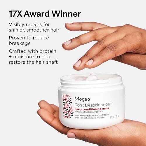 Briogeo Don't Despair, Repair! Deep Conditioning Mask | Protein + Moisture Balance Conditioner for Dry, Damaged, Color-Treated Strands | Vegan & Cruelty-Free thumbnail 4