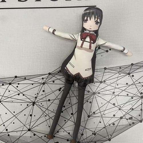 YLQANONG KanameMadoka Pillow Figure Twistable Pillows Anime Akemi Homura/Miki Sayaka/Kyouko Soft Pillow Kaname Madoka Anime Figures 28CM thumbnail 2