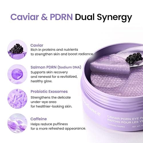 BIODANCE Caviar PDRN Eye Patches, Nourishing Under Eye Patches for Dark Circles, Depuffing Eye Mask for Puffy & Tired Eyes, Travel Essentials & Self Care Gifts for Women, Korean Skin Care (60 Count) thumbnail 6