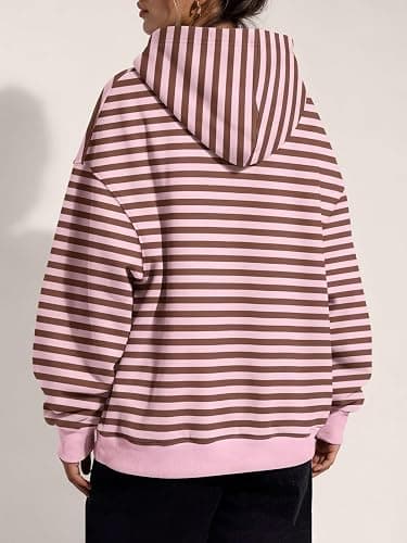 Trendy Queen Women Oversized Hoodies Fall Outfits | Gentle Skin Feel, Aesthetic Drop Shoulder, Large Kangaroo Pocket, Seamless Daily Outfit Match thumbnail 4