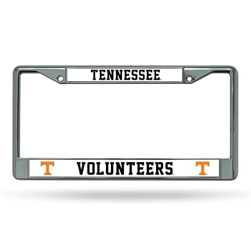 Rico Industries NCAA Premium 12" x 6" Chrome Frame with Plastic Inserts - Car/Truck/SUV Automobile Accessory - Image 1