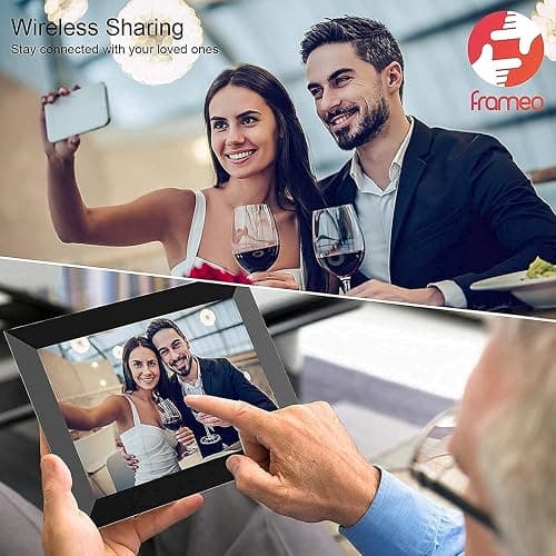 YENOCK FRAMEO Digital Photo Frame WiFi 10.1 Inch HD IPS LCD Touch Screen, 32GB Memory, Auto-Rotate, Wall-Mountable, Easy Setup to Share Photos & Videos via Free App from Anywhere thumbnail 7