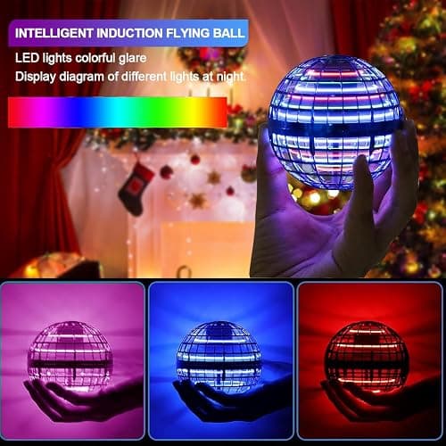 Taikcsut 2026 Upgraded Flying Orb Ball Toy, Hover Boomerang Ball Spinner Mini Drone - Magic Floating Galactic Fly Spinning Orb, for for Boys Girls and 6-12 Age Kids thumbnail 6