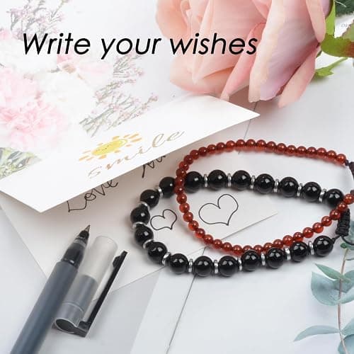 CHCCOYE 468Handmade Adjustable Natural Gemstone Crystal Bracelet Healing Power Energy Inspirational Gifts with Card for Unisex thumbnail 5
