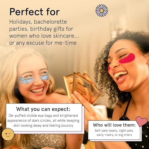 grace & stella Award Winning Under Eye Mask - Birthday Gifts for Women - Gel Eye Patches for Dark Circles, Puffy Eyes, Undereye Bags - Gifts for Mom - Travel Essentials - Vegan (24 Pairs, Gold) thumbnail 6