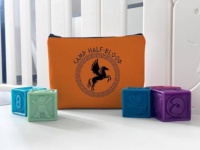WCGXKO Percy Movie Camp Half-Blood Greek Mythology Long Island Makeup Bag Bookish Gift thumbnail 5