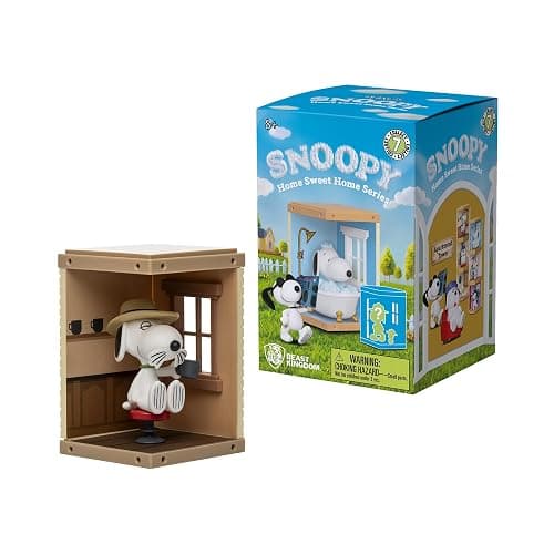 YuMe Peanuts Snoopy Hero Box Blind Box Home Sweet Home Series Mystery Collectible Figure, 1 Blind Box thumbnail 7