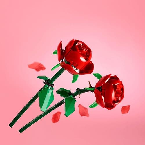 LEGO Roses - Building Toy for Kids, Girls & Boys, Ages 8+ - Artificial, Fake Roses for Home Decor & Display - Gift Idea for Plant & Flower Lovers - 40460 thumbnail 5