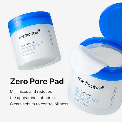 Medicube Zero Pore Pads 2.0, Dual-Textured Facial Toner Pads for Exfoliation and Pore Care with 4.5% AHA Lactic Acid & 0.45% BHA Salicylic Acid, Ideal for All Skin Types, Korean Skin Care (70 Pads) - Zero Pore Pads 2.0, 70 Pads - 70 Count (Pack of 1) thumbnail 3