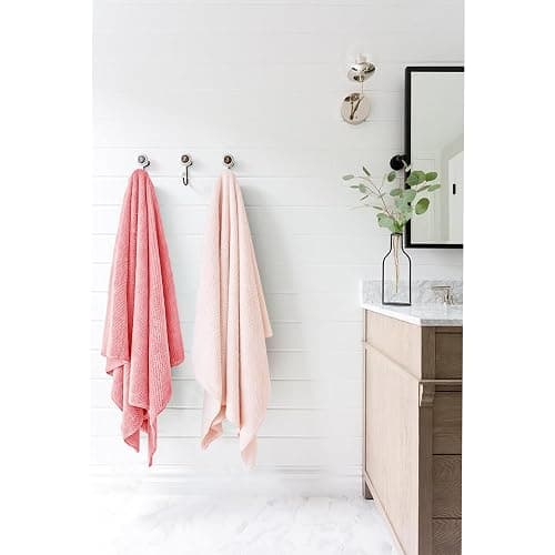 ROLSHOL 2 Packs Large Microfiber Hair Towels for Women, Super Absorbent & Quick Dry Hair Towel Wrap for Curly Long & Short Hair- Anti-Frizz Hair Turbans for Wet Hair（Coral Pink & Pink） - 27.5''*39.4'' thumbnail 7