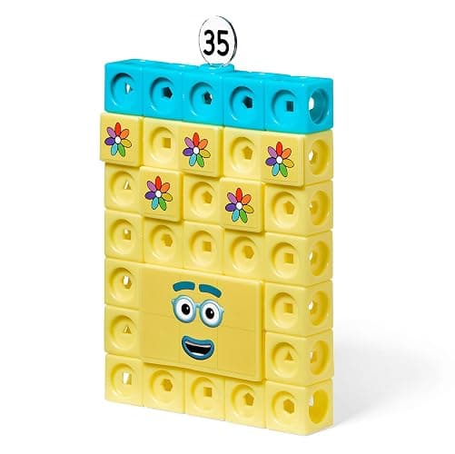 hand2mind Numberblocks 31-40 MathLink Cubes Activity Set, 10 Activities | Preschool and Kindergarten Learning Activities, Educational Toys for Kids, Counting Math Manipulatives, Numberblocks Set thumbnail 6