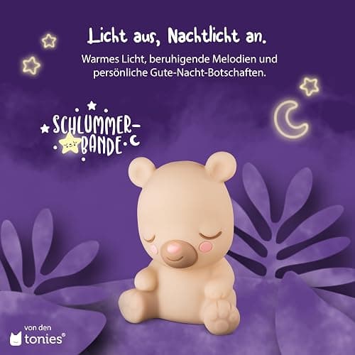 tonies Hörfiguren für Toniebox – Nachtlicht Schlummerbär – Musik beruhigenden Klängen + Kreativ eigene Aufnahmen, für Kinder ab 3 Jahren, Laufzeit 90 Min. thumbnail 3