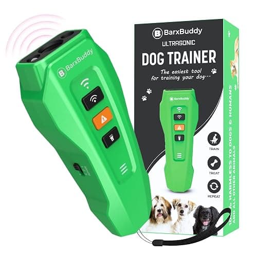 BarxBuddy 2nd Gen Dog Bark Deterrent Devices | Long Range Ultrasonic | Bark Collar Alternative | Dog Training Indoor/Outdoor | Rechargeable Anti Bark Device for Dogs - Image 1