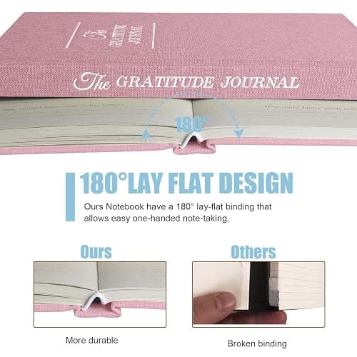 Gratitude Journal Daily Affirmations with Simple Guided Format-Undated Life Planner, Daily Planner, For You More Happiness, Positivity, Affirmation, Mindfulness&Self Care(Pink) thumbnail 5
