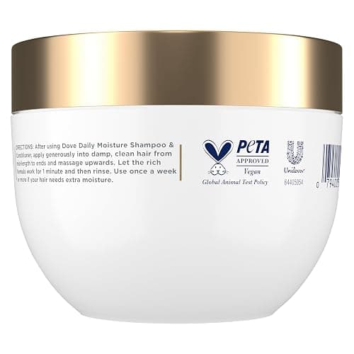 Dove Hyaluronic + Moisture Mask for Dry Hair with Hyaluronic Serum 9.2oz | For dry and frizz-prone hair, Helps hydrate & moisturize, softens hair for 100% smoothness, regenerates hair strength thumbnail 2