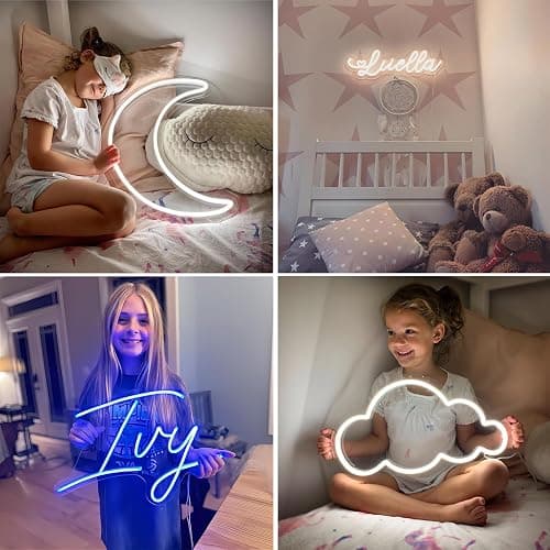Custom Neon Signs, LED Neon Name Sign Personalized for Gifts Wall Decor, Neon Lights Sign Customizable for Bedroom Wedding Decor Office Beauty Salon Party Prom thumbnail 3