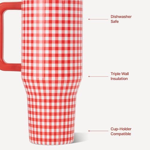 HydroJug Traveler 32oz, Insulated Tumbler with Handle & Straw, Summer Picnic thumbnail 4