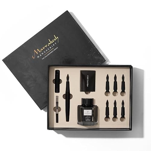 Ellington Pens Luxury Calligraphy Set – Premium Fountain Pen with 6 Nibs, 6 Bottle, 6 Cartridges, Converter, and Elegant Gift Box – Perfect for Calligraphers, Writers, Gifting - Image 1